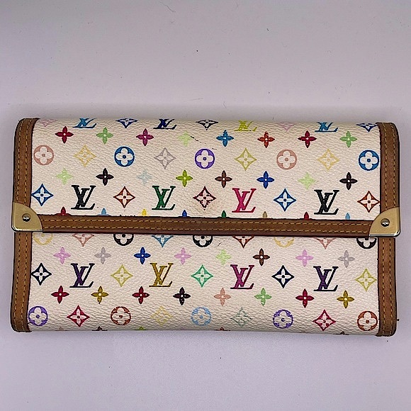 Louis Vuitton x Takashi Murakami Multicolor Monogram International Wallet - Picture 2 of 16